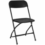 Black Poly Folding Chairs